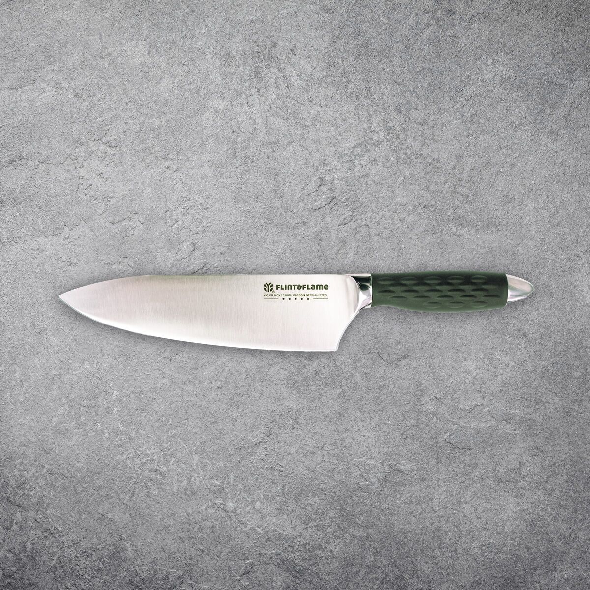 Chef8inch-3 Flint and Flame 8" Pro Series Chef Knife