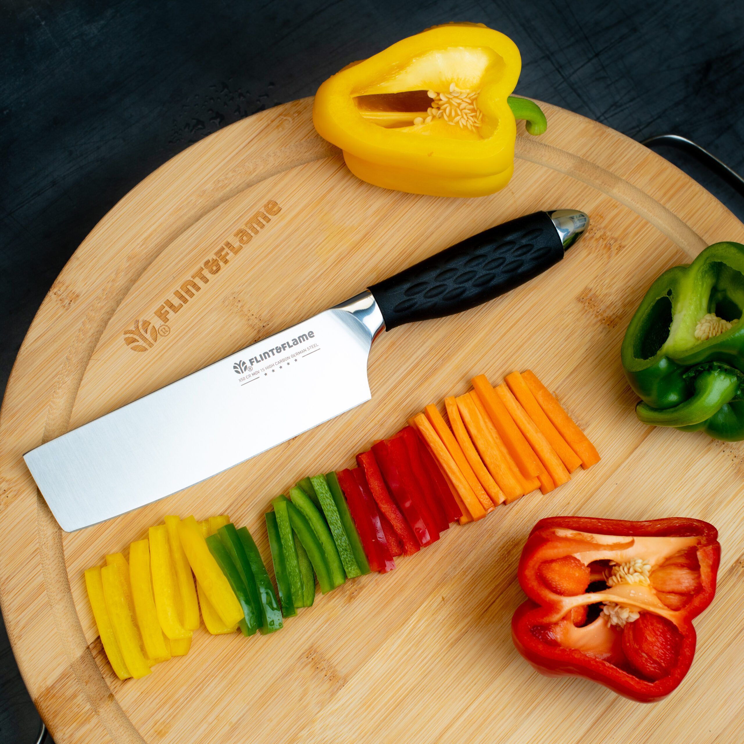 6'' Pro Nakiri with Bell Peppers